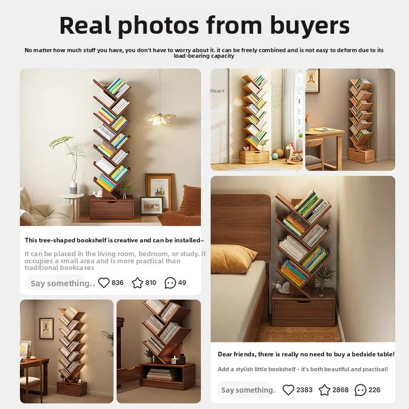 Étagère d'angle bois de luxe -