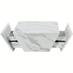 Table basse marbre blanc - Blanc Table basse