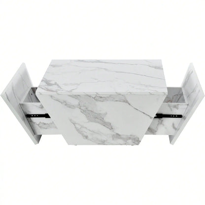 Table basse marbre blanc - Blanc Table basse