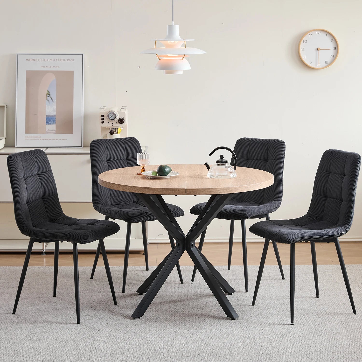 Chaise salle à manger gris tendance lot de 2/4/6 -