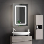 Petit meuble salle de bain mural à led - A Meuble de rangement