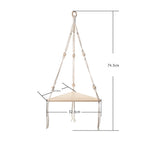 étagère bois d'angle triangulaire à 3 niveaux muraux -