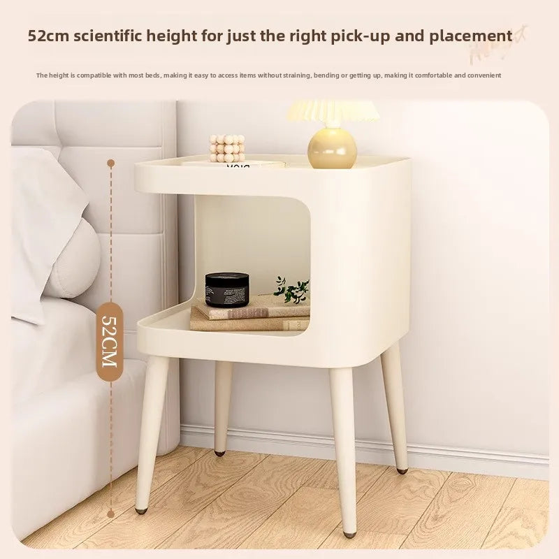 Table de nuit minimaliste blanc 1 pièce -