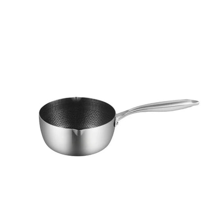 Casserole inox avec couvercle - Sans couvercle