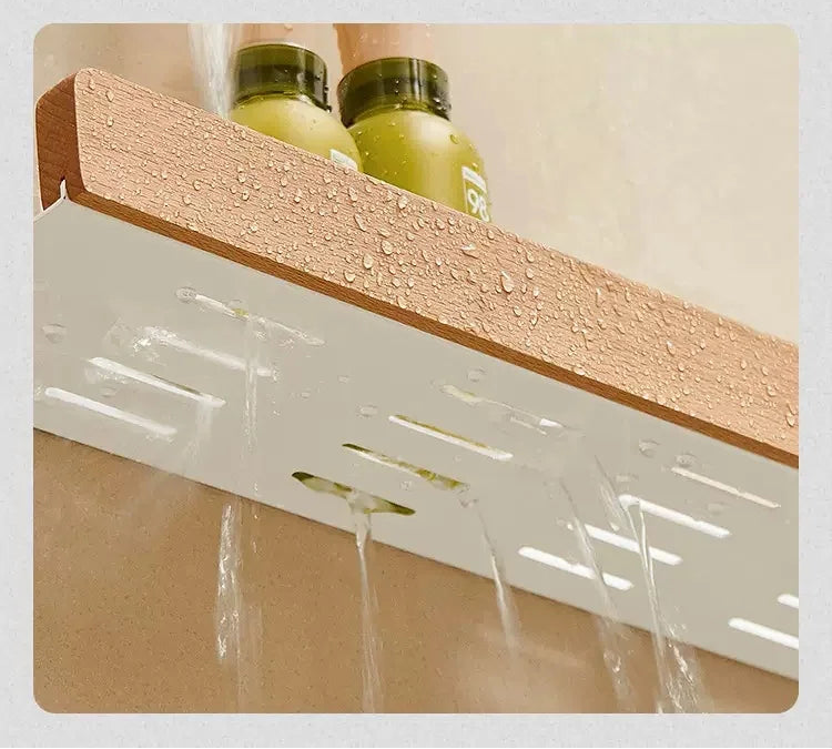 étagère murale bois pour salle de bain, lavabo et WC -