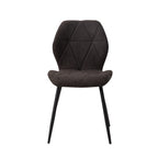 Chaise salle à manger marron / Beige / Vert en lin par lot de 2/4/6 pièces -