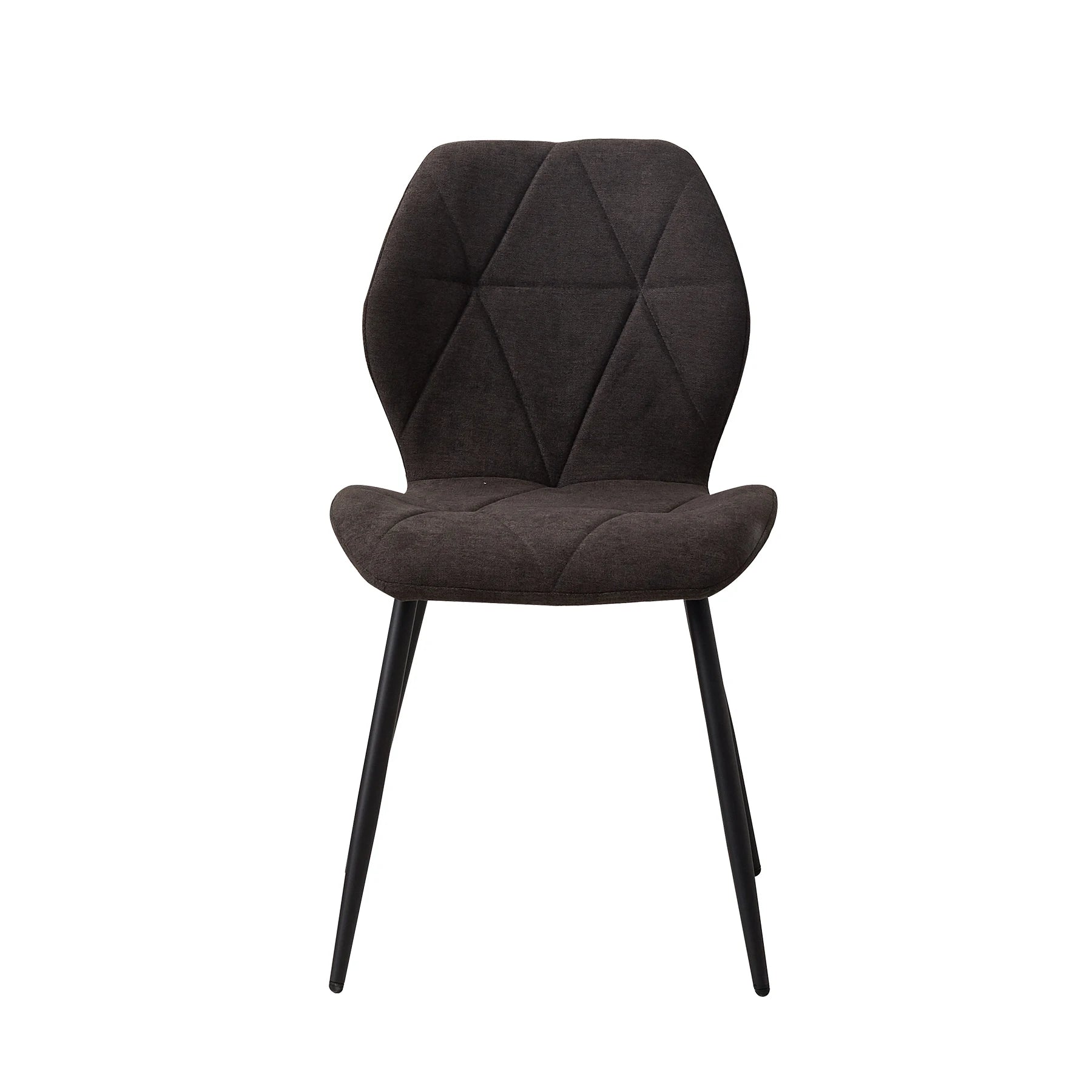 Chaise salle à manger marron / Beige / Vert en lin par lot de 2/4/6 pièces -