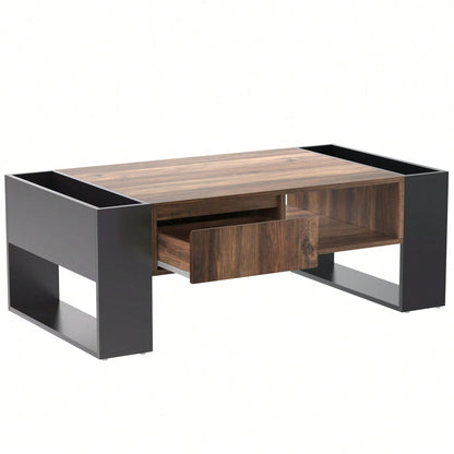 Table basse noir bois de grande qualité -