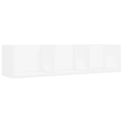 étagère murale bois en 3 parties 75x18x18 cm - Blanc étagère murale