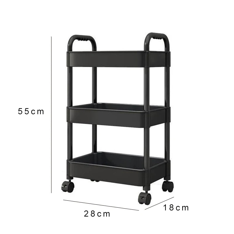 Étagère salle de bain blanche simple - Étagère salle de bain 3 niveaux Noir