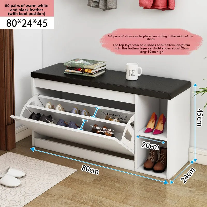 Meuble à chaussure banc premium - F