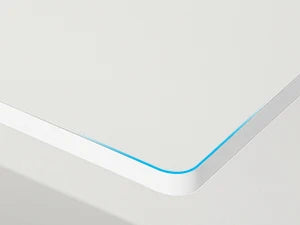 Étagère d'angle sur pieds blanche -