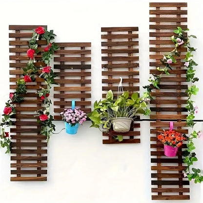 étagère bois plante murale -