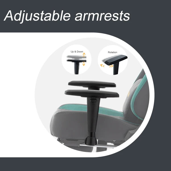 Chaise de bureau noir avec roulette et coussin -