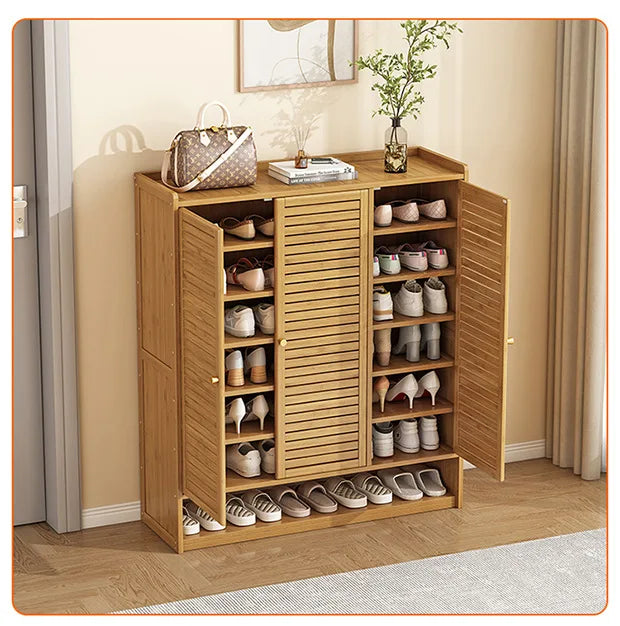 Meuble à chaussure à grande capacité avec tiroirs -