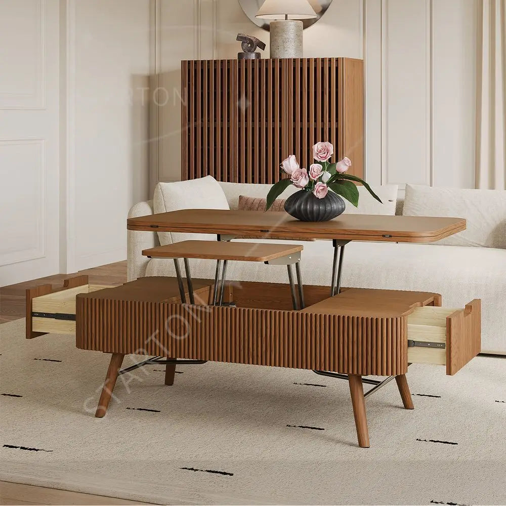 Table basse moderne de luxe en bois de qualité -