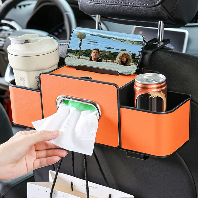 Boite à mouchoir de voiture + Rangement multifonction BMV -