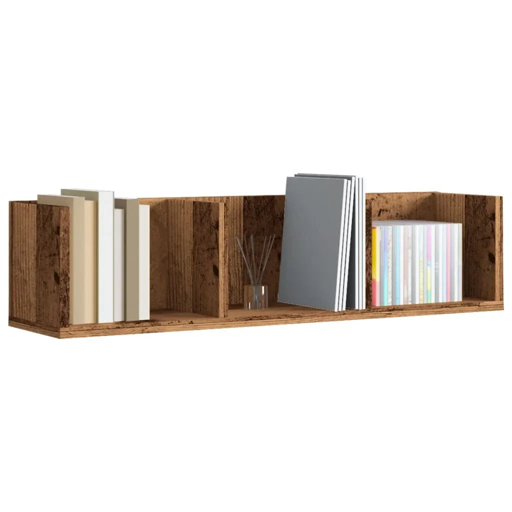 étagère murale bois en 3 parties 75x18x18 cm -