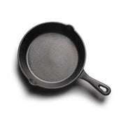 Poêle en fonte à poignée en forme de goutte d'eau -