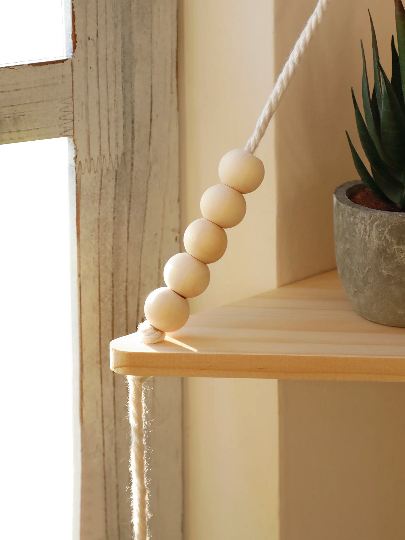 Étagère d'angle bohème -