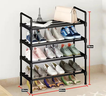 Meuble à chaussure métal multi étagère - 4L Large