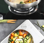 Poêle inox pour plat signature -