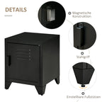 Table de chevet simple noir -