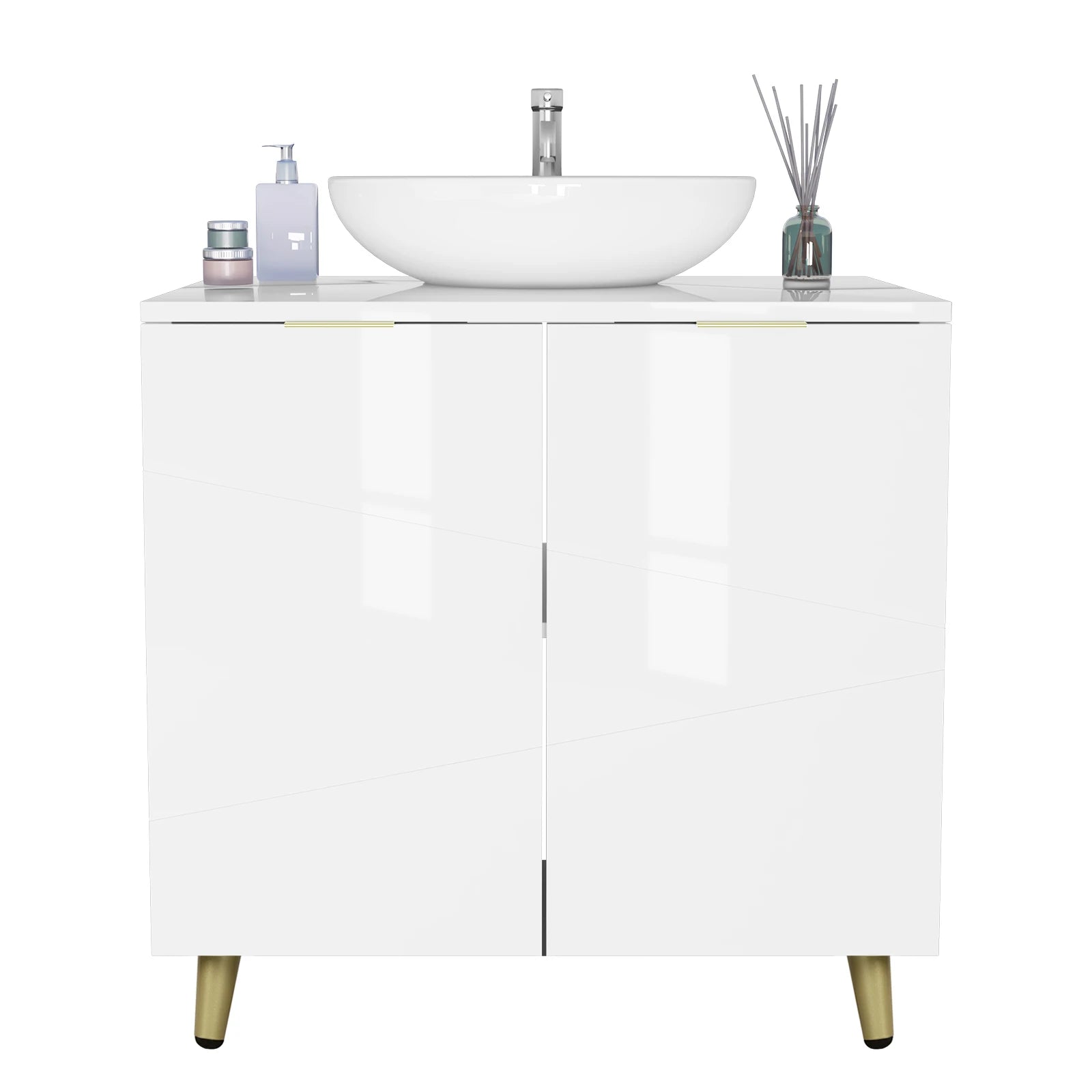 Meuble de rangement à doubles portes cubiques 60x60x30cm -