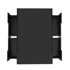 Table basse rectangulaire laquée avec tiroir et LED -