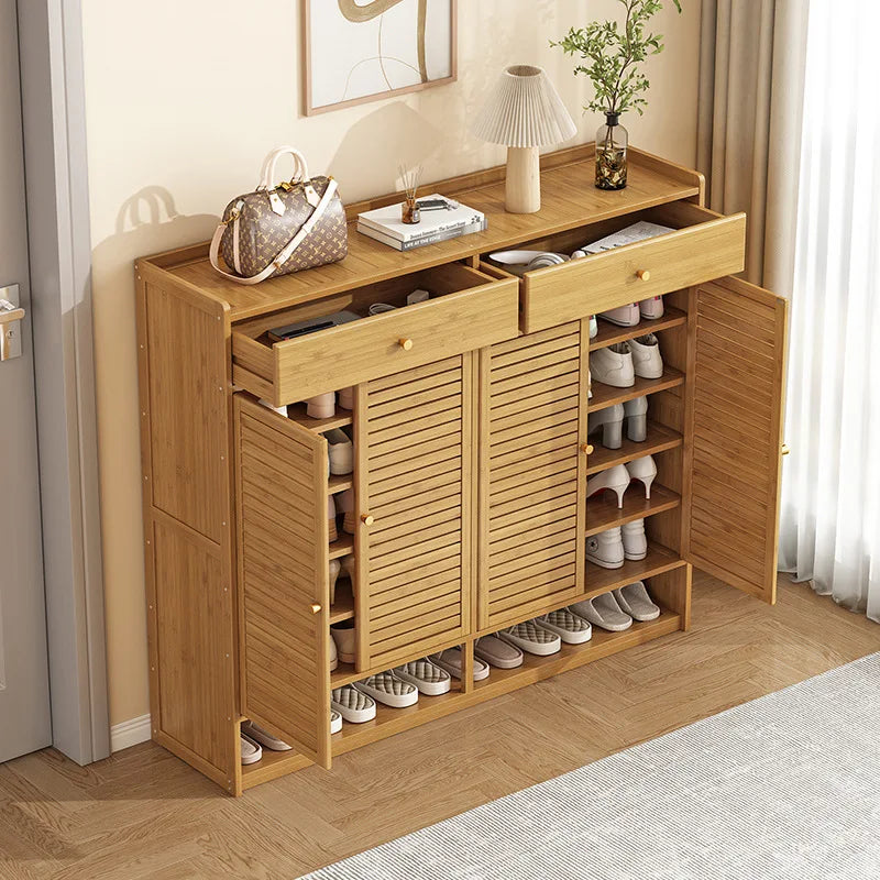 Meuble à chaussure à grande capacité avec tiroirs -