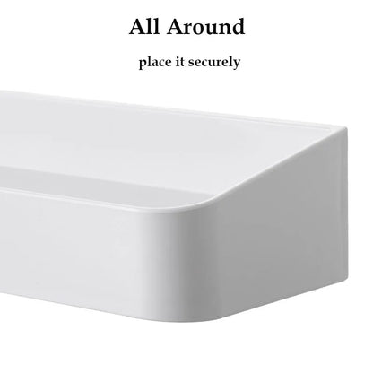 Étagère blanche pour douche -