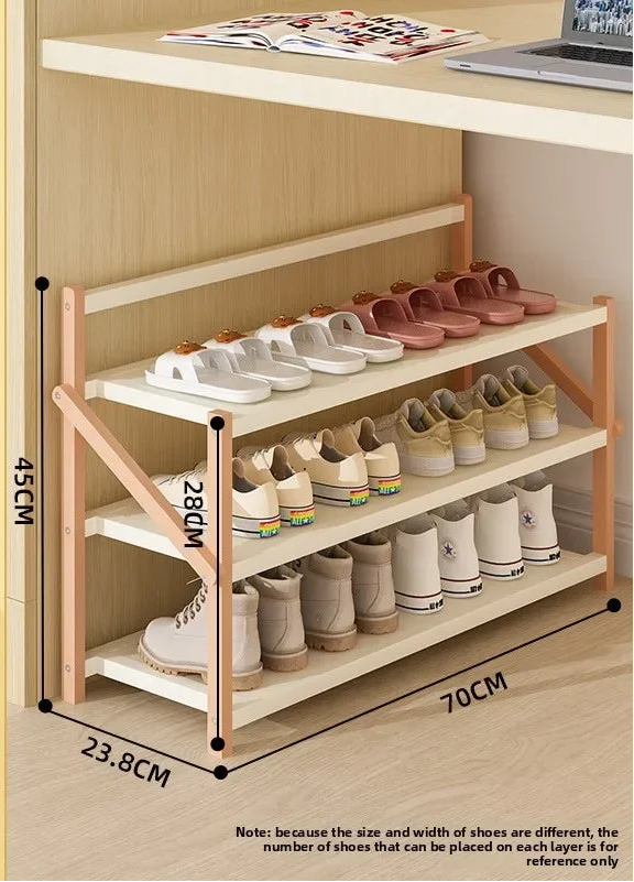 Meuble à chaussure palette artisanale - 3C-70cm-Poudre