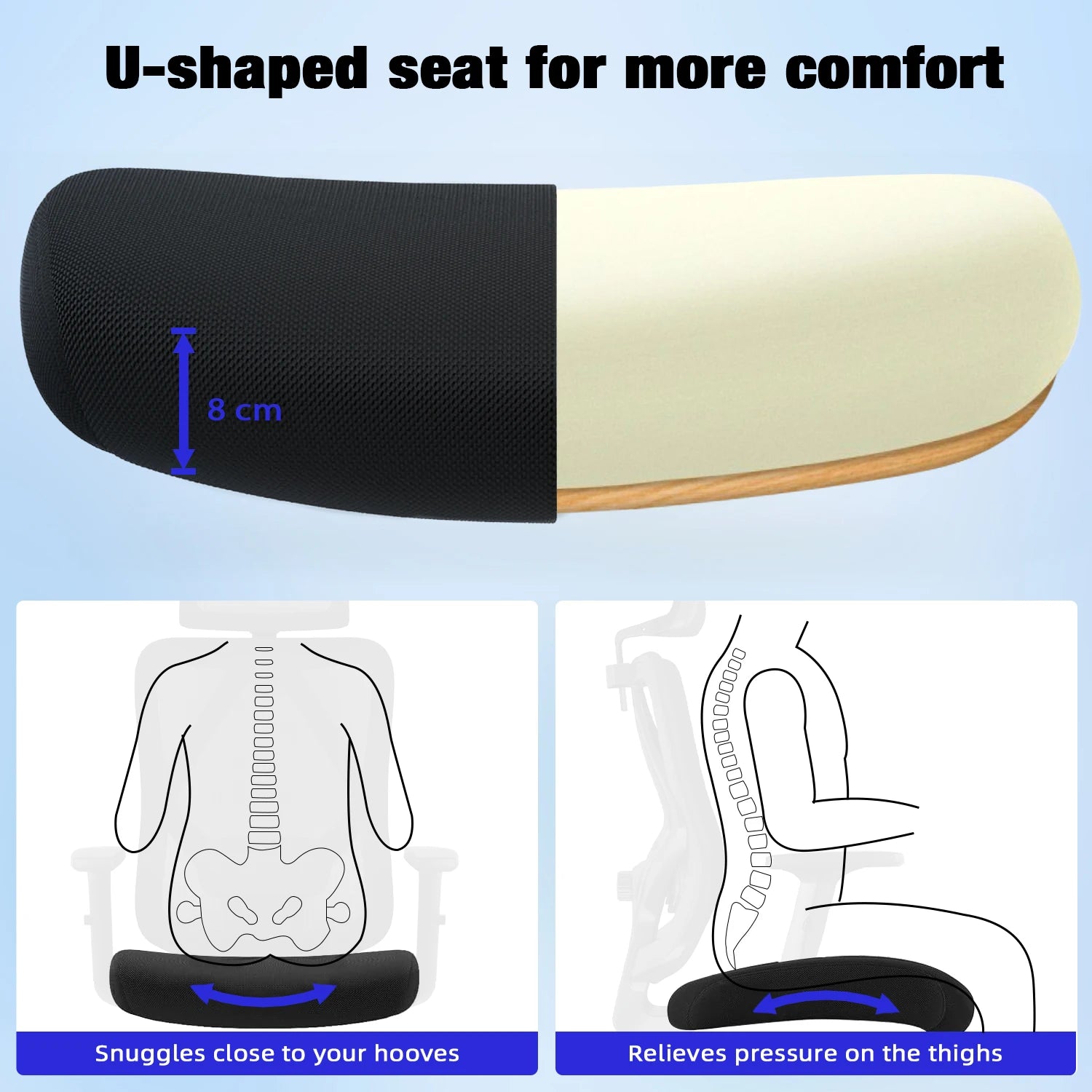 Chaise de bureau robuste inclinable -