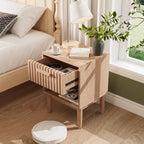 Table de nuit moderne en bois 2 ensembles -