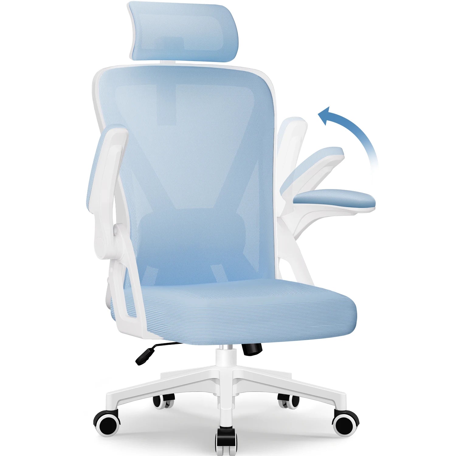 Chaise de bureau vert pour travail et jeux vidéo - Bleu Chaise de bureau