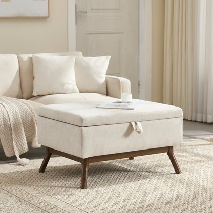 Table basse carré avec compartiment de rangement simple -