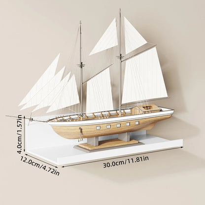 étagère murale en acier d'aluminium - Blanc 30cm