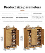 Meuble à chaussure à grande capacité avec tiroirs -