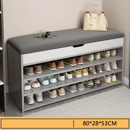 Meuble à chaussure banc avec possibilité de s'assoir - 3 levels-80-A