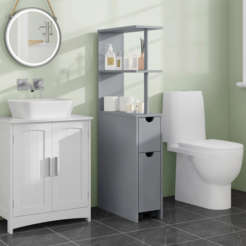 Meuble de rangement niche étroite de salle de bain -