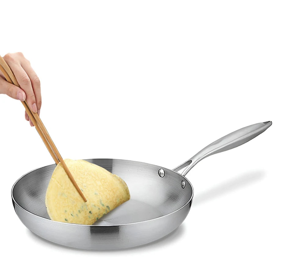 Poêle inox pour plat signature -