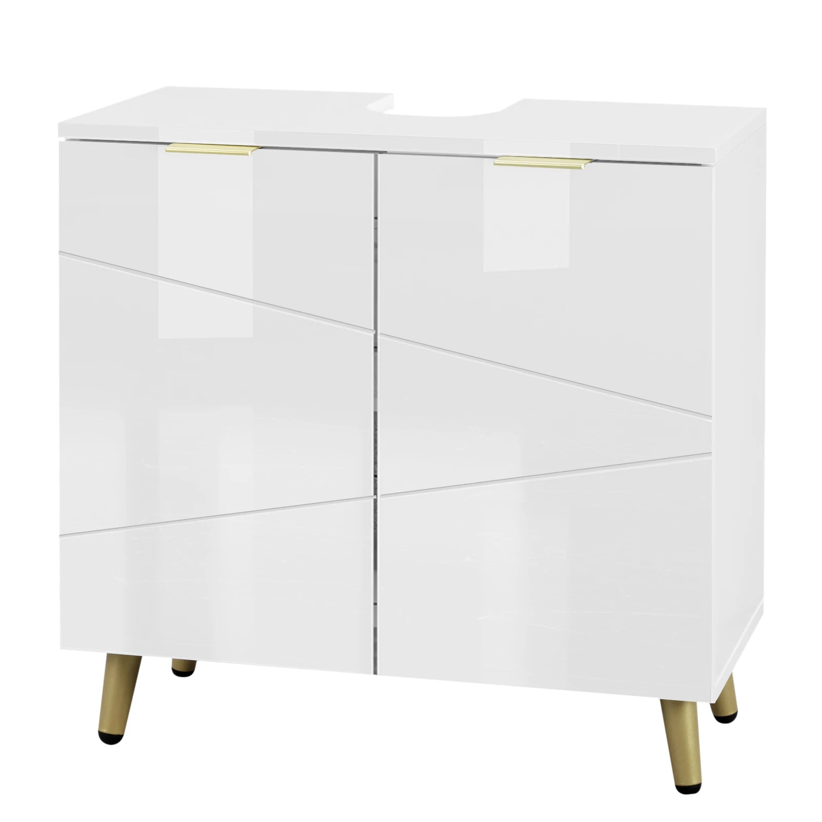 Meuble de rangement à doubles portes cubiques 60x60x30cm -