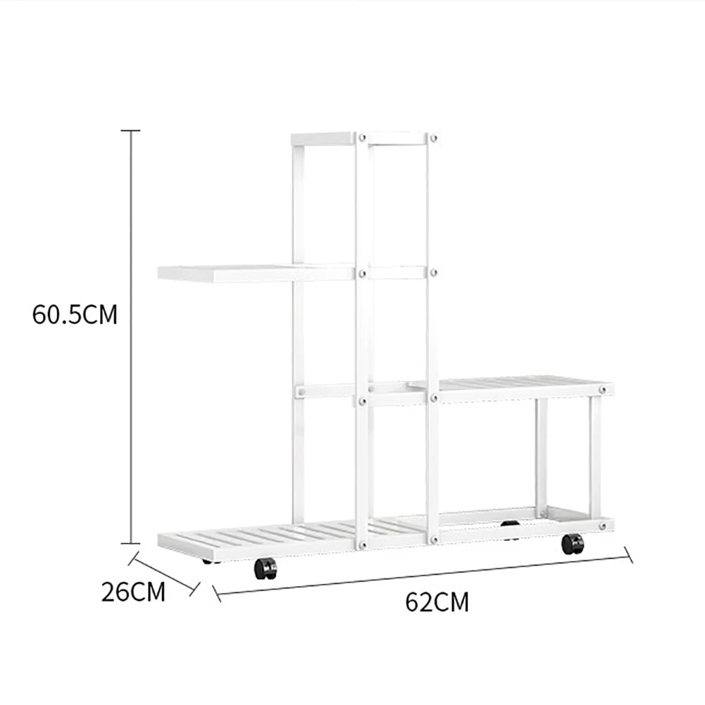 Étagère plante d'angle pour pots de fleurs -