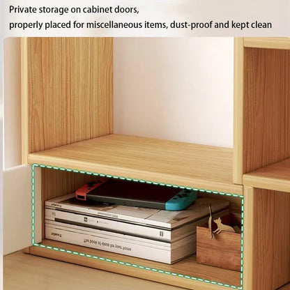 étagère de bureau bois multi compartiments -