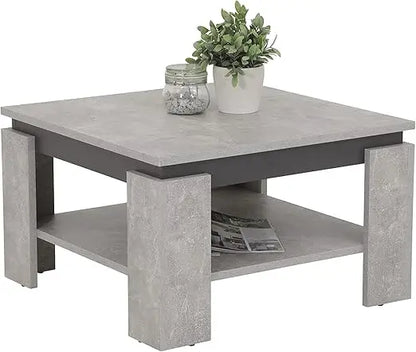 Table basse bois salon moderne - GRIS Table basse