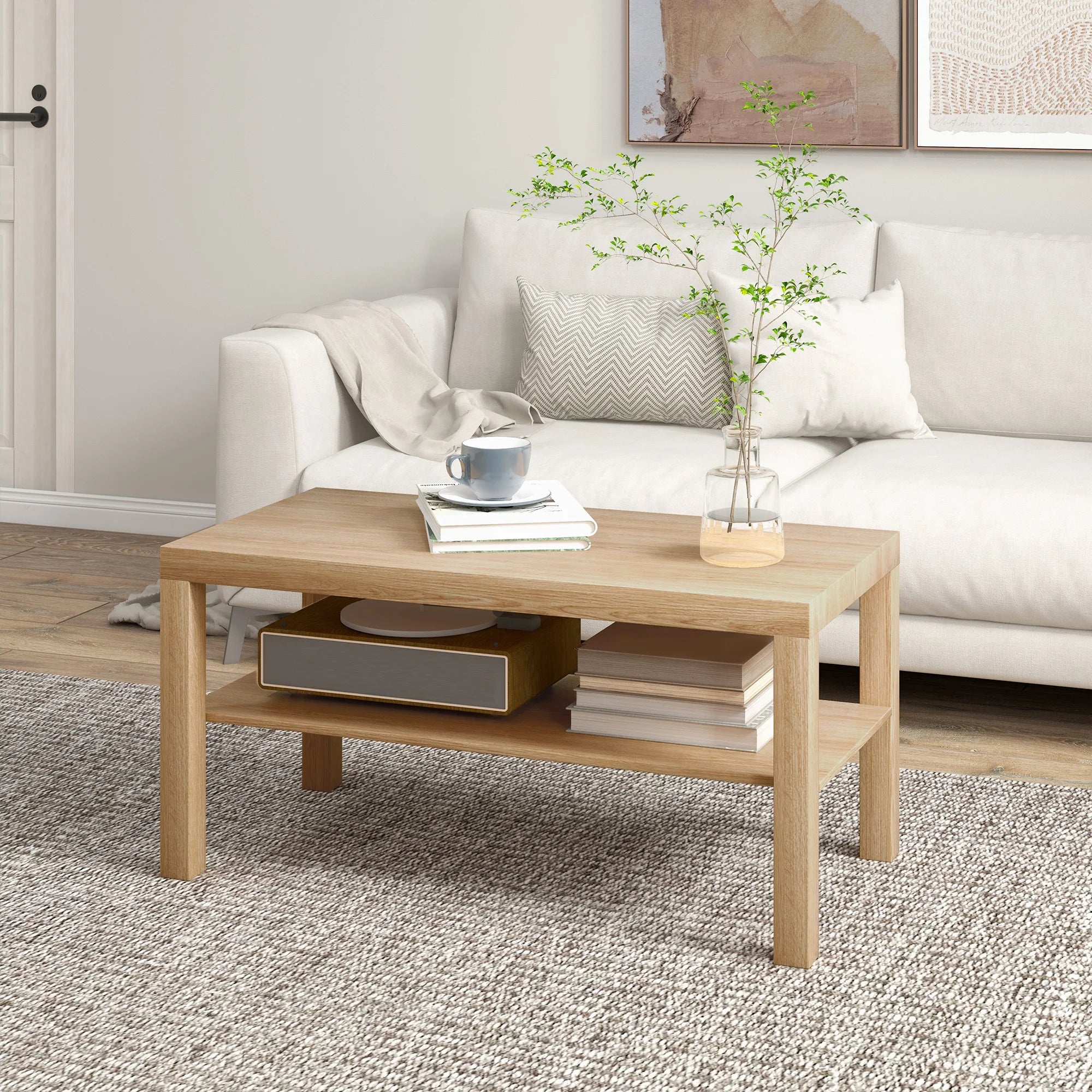 Table basse moderne simple 90 x 45 x 44.5 cm -