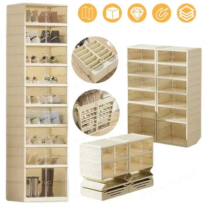 Meuble à chaussure chic cabinet multifonction -