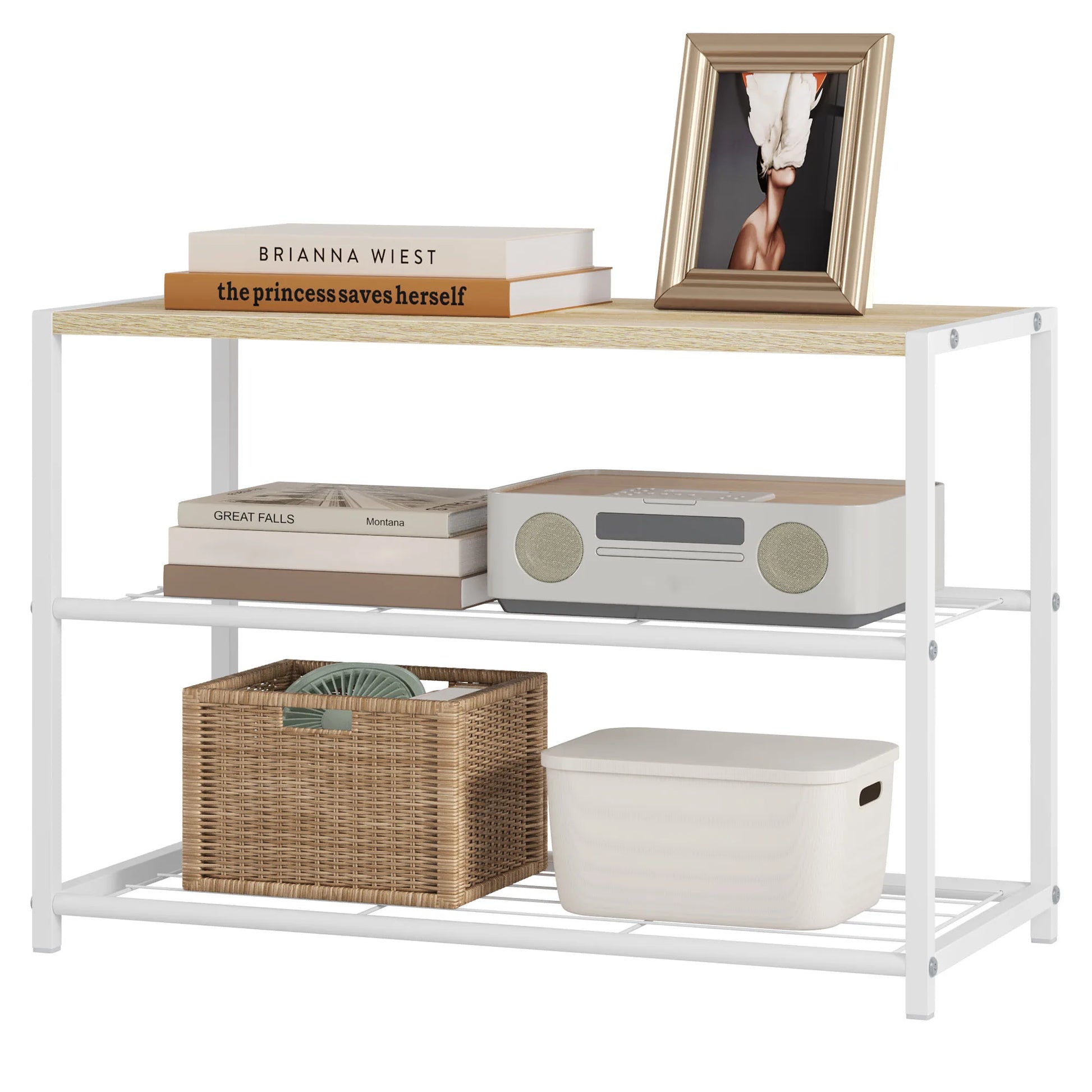 Étagère chaussures métal à étages -