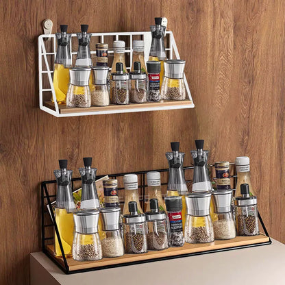 étagère murale suspendue en bois -