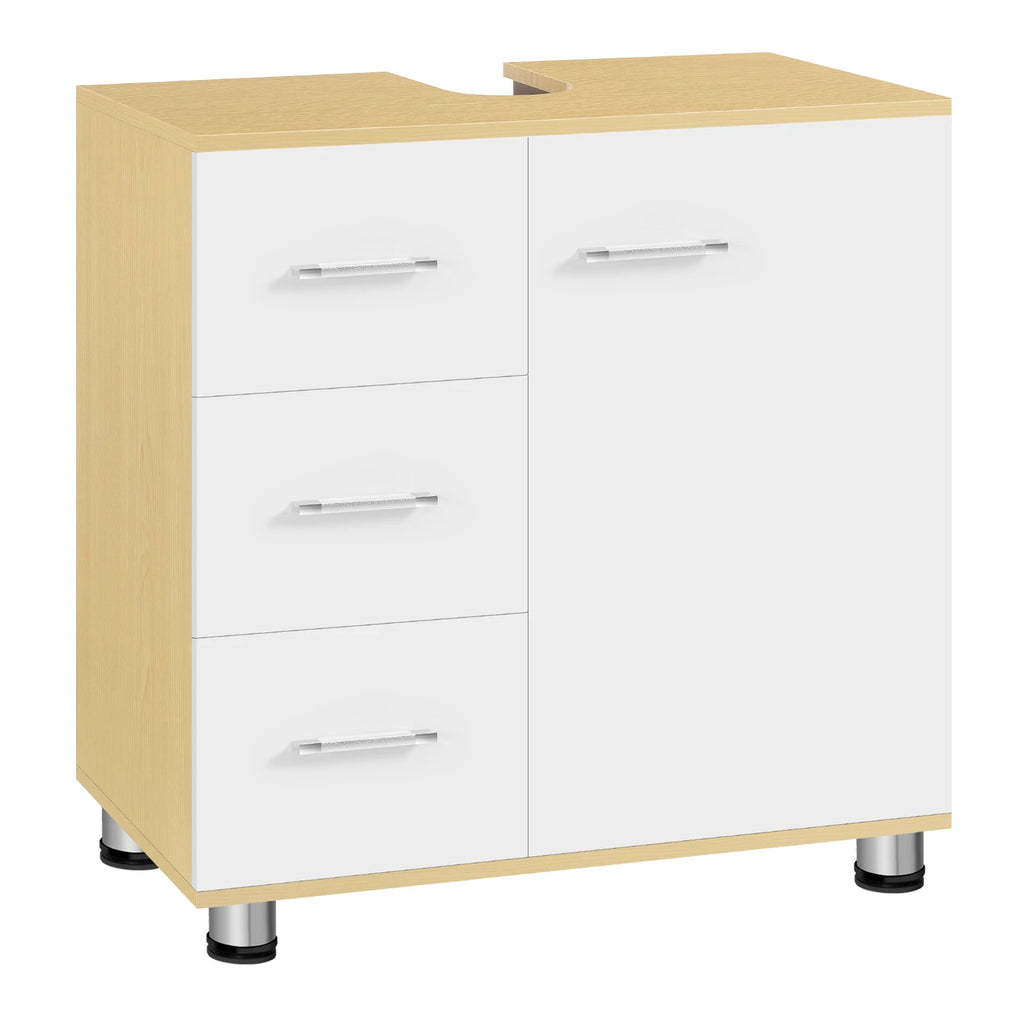 Meuble de rangement à tiroirs blanc - A Meuble de rangement